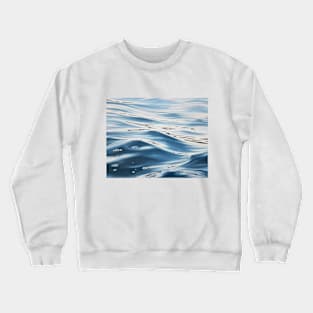 Chaotic Neutral - Blue Lake Wave Water Painting Crewneck Sweatshirt